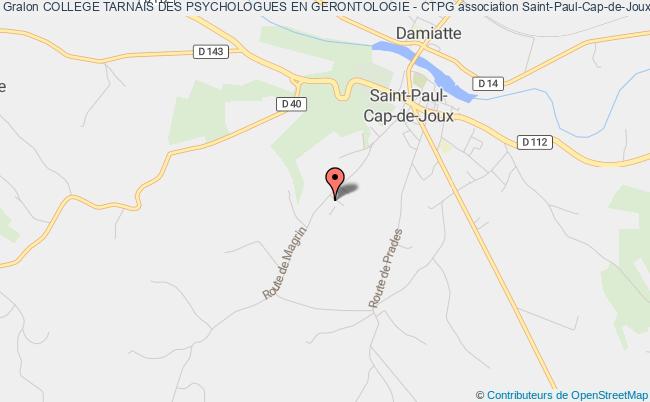 plan association College Tarnais Des Psychologues En Gerontologie - Ctpg Saint-Paul-Cap-de-Joux