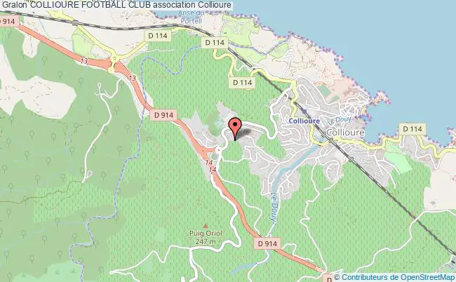 plan association Collioure Football Club Collioure