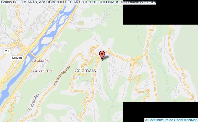 plan association Colom'arts, Association Des Artistes De Colomars Colomars