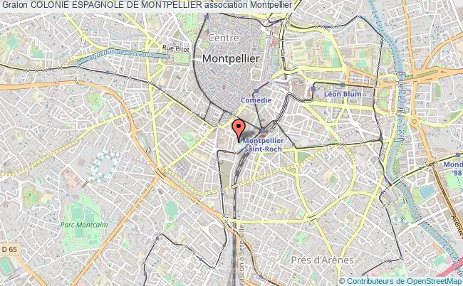 plan association Colonie Espagnole De Montpellier Montpellier