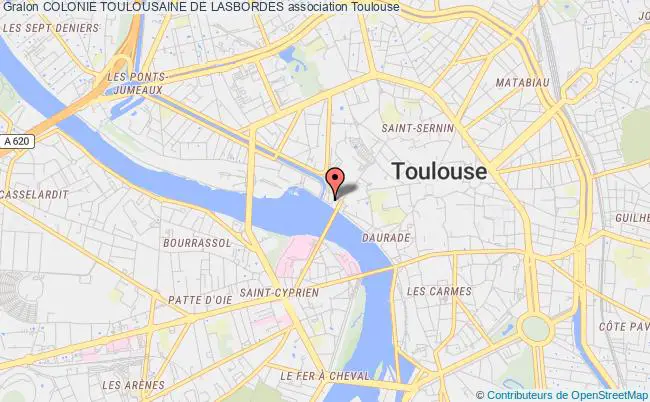 plan association Colonie Toulousaine De Lasbordes Toulouse