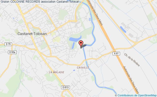 plan association Colonne Records Castanet-Tolosan