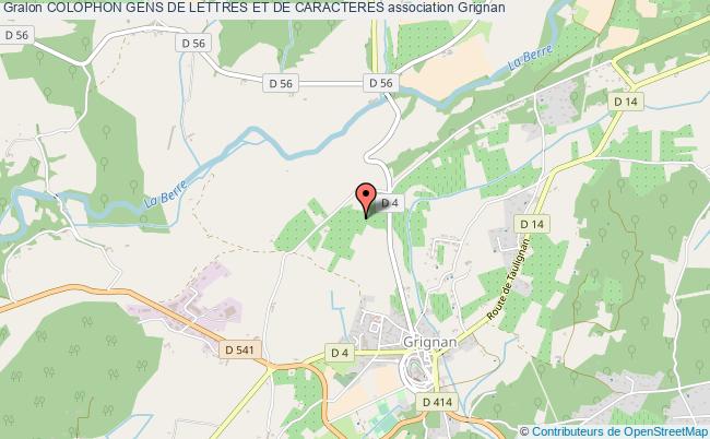 COLOPHON GENS DE LETTRES ET DE CARACTERES