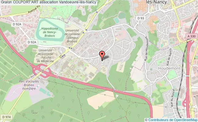 plan association Colport'art Vandoeuvre-lès-Nancy