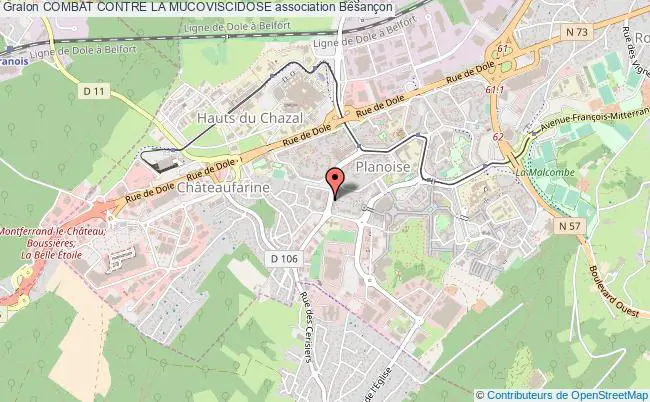 plan association Combat Contre La Mucoviscidose Besançon