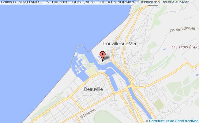 plan association Combattants Et Veuves Indochine, Afn Et Opex En Normandie Trouville-sur-Mer