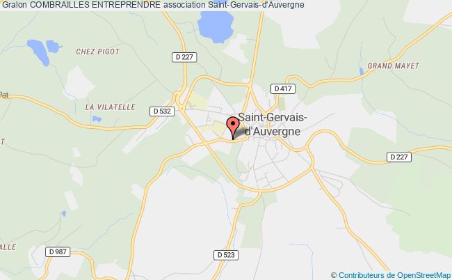 plan association Combrailles Entreprendre Saint-Gervais-d'Auvergne