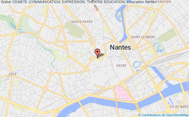 plan association Comete (communication, Expression, Theatre Education) Nantes