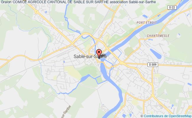 plan association Comice Agricole Cantonal De Sable Sur Sarthe Sablé-sur-Sarthe