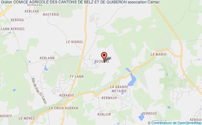 plan association Comice Agricole Des Cantons De Belz Et De Quiberon Carnac