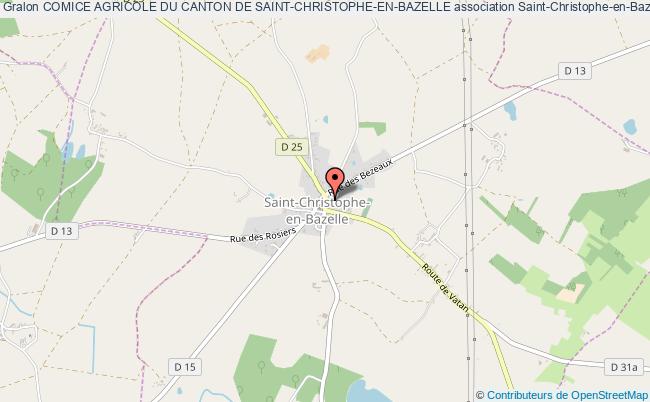plan association Comice Agricole Du Canton De Saint-christophe-en-bazelle Saint-Christophe-en-Bazelle