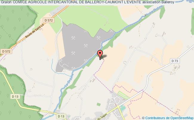 plan association Comice Agricole Intercantonal De Balleroy-caumont L'evente Balleroy