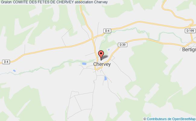 plan association Comiite Des Fetes De Chervey Chervey