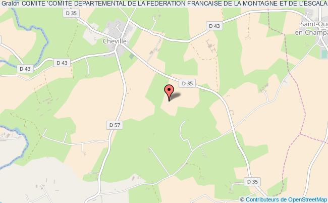 plan association Comite 'comite Departemental De La Federation Francaise De La Montagne Et De L'escalade De La Sarthe' Chevillé
