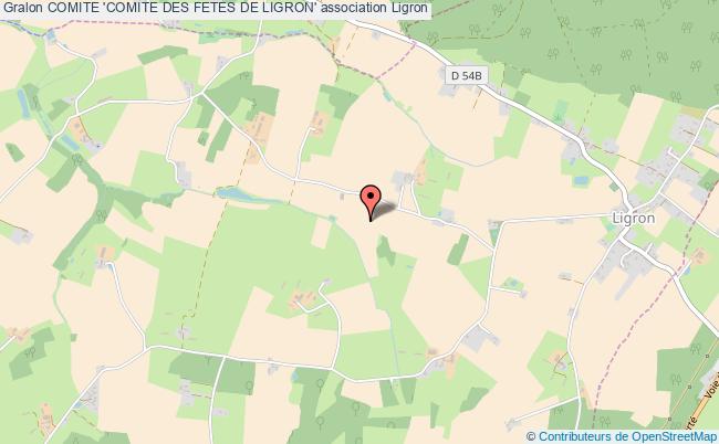 plan association Comite 'comite Des Fetes De Ligron' Ligron