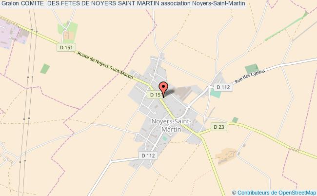 plan association Comite  Des Fetes De Noyers Saint Martin Noyers-Saint-Martin