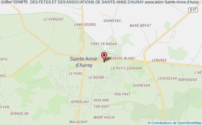 plan association Comite  Des Fetes Et Des Associations De Sainte-anne D'auray Sainte-Anne-d'Auray