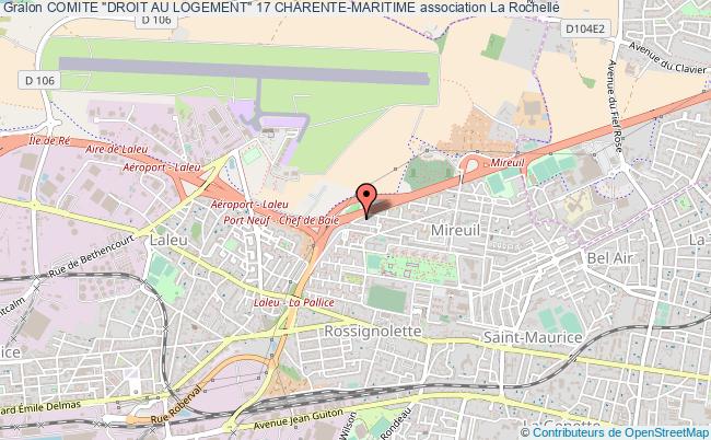 plan association Comite "droit Au Logement" 17 Charente-maritime La    Rochelle