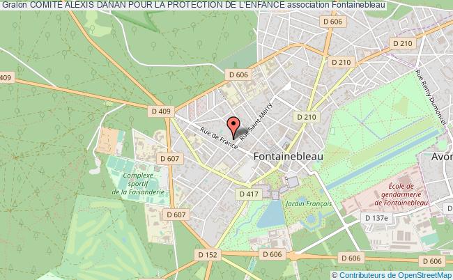 plan association Comite Alexis Danan Pour La Protection De L'enfance Fontainebleau