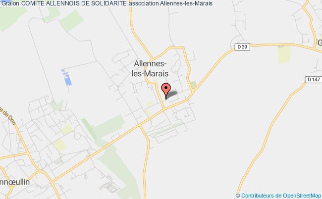 plan association Comite Allennois De Solidarite Allennes-les-Marais