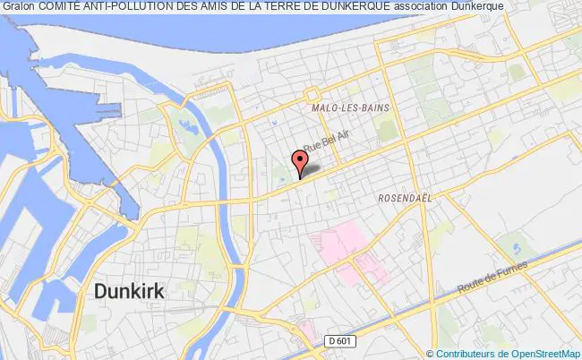 plan association ComitÉ Anti-pollution Des Amis De La Terre De Dunkerque Dunkerque Cedex 02