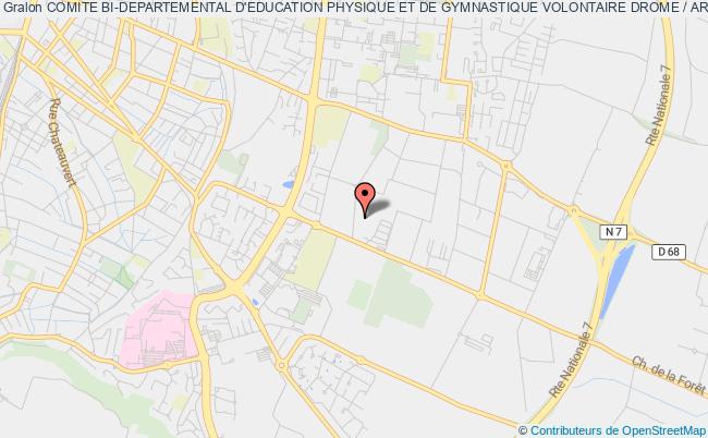plan association Comite Bi-departemental D'education Physique Et De Gymnastique Volontaire Drome / Ardeche (cobidep Epgv 26/07) Valence