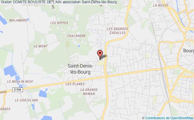 plan association Comite Bouliste De L'ain Saint-Denis-lès-Bourg