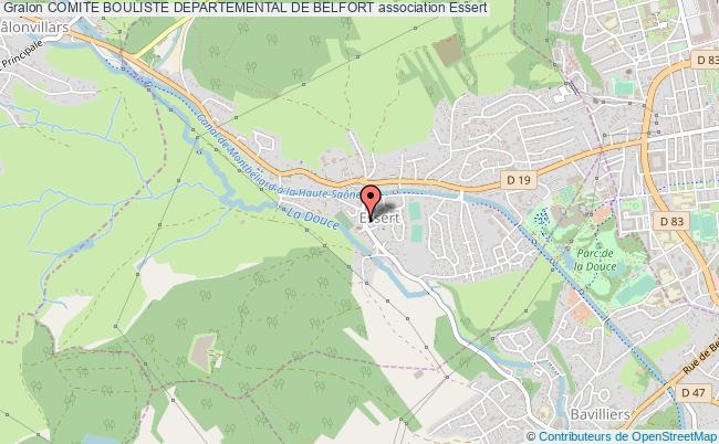 plan association Comite Bouliste Departemental De Belfort Essert