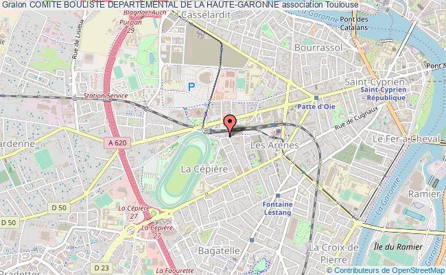 plan association Comite Bouliste Departemental De La Haute-garonne Toulouse