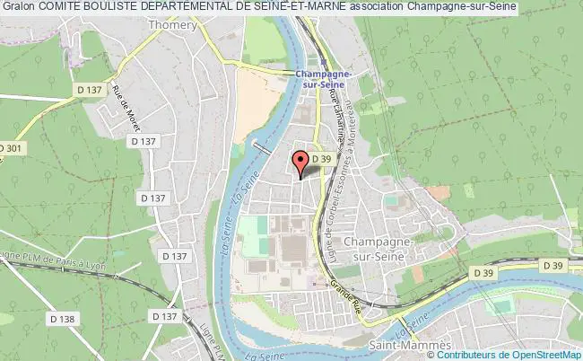 plan association Comite Bouliste Departemental De Seine-et-marne Champagne-sur-Seine