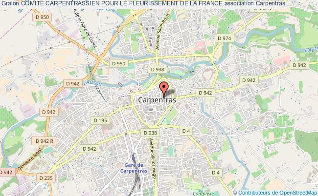 plan association Comite Carpentrassien Pour Le Fleurissement De La France Carpentras