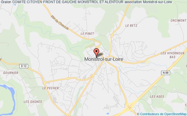 plan association Comite Citoyen Front De Gauche Monistrol Et Alentour Monistrol-sur-Loire
