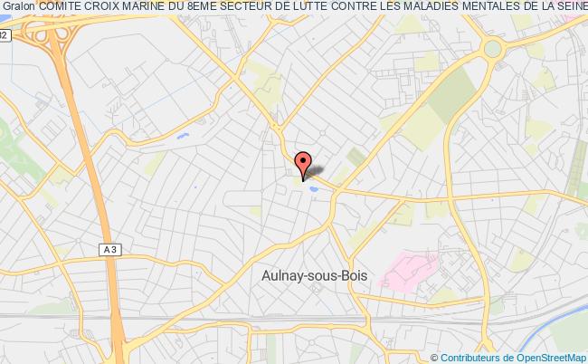 plan association Comite Croix Marine Du 8eme Secteur De Lutte Contre Les Maladies Mentales De La Seine Saint Denis Aulnay-sous-Bois