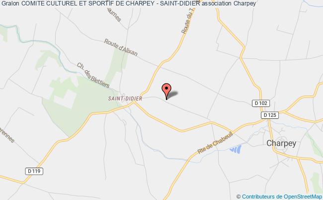 plan association Comite Culturel Et Sportif De Charpey - Saint-didier Charpey
