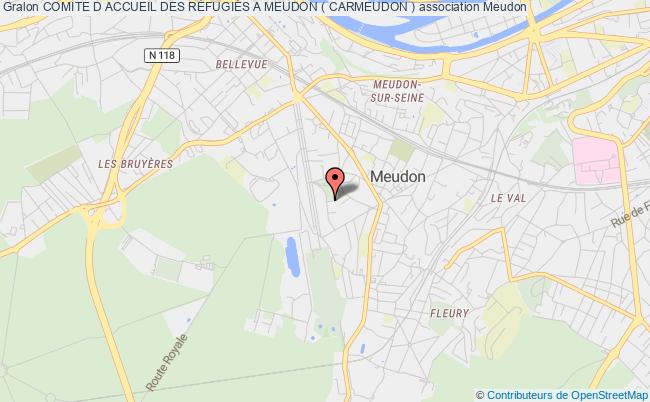 plan association Comite D Accueil Des RÉfugiÉs A Meudon ( Carmeudon ) Meudon