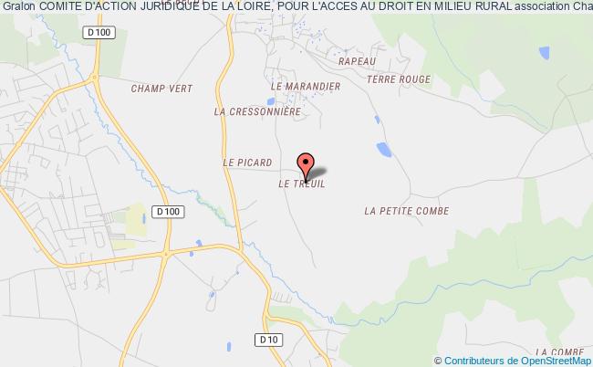 plan association Comite D'action Juridique De La Loire, Pour L'acces Au Droit En Milieu Rural Chamboeuf