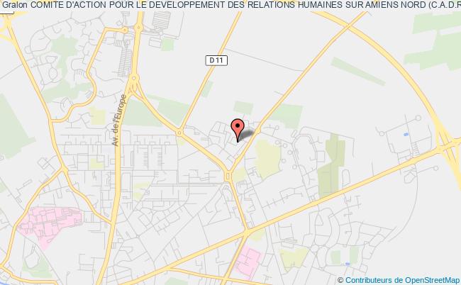 plan association Comite D'action Pour Le Developpement Des Relations Humaines Sur Amiens Nord (c.a.d.r.h.a.n) Amiens
