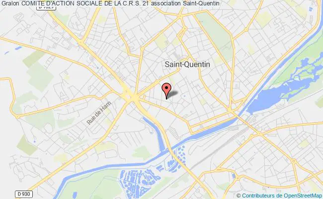 plan association Comite D'action Sociale De La C.r.s. 21 Saint-Quentin