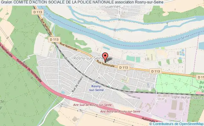 plan association ComitÉ D'action Sociale De La Police Nationale Rosny-sur-Seine
