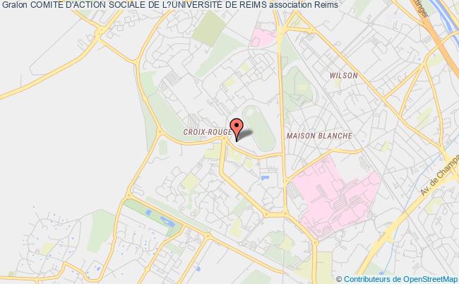 plan association Comite D'action Sociale De L?universitÉ De Reims Reims