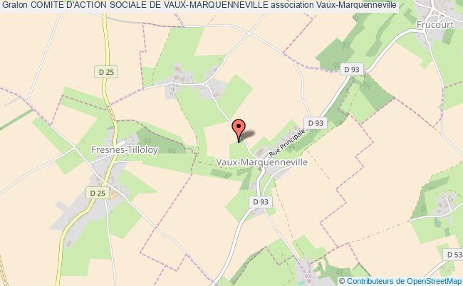 plan association Comite D'action Sociale De Vaux-marquenneville Vaux-Marquenneville