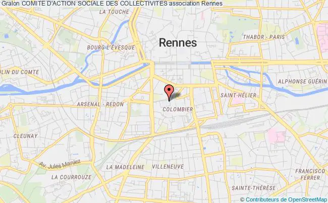 plan association Comite D'action Sociale Des Collectivites Rennes