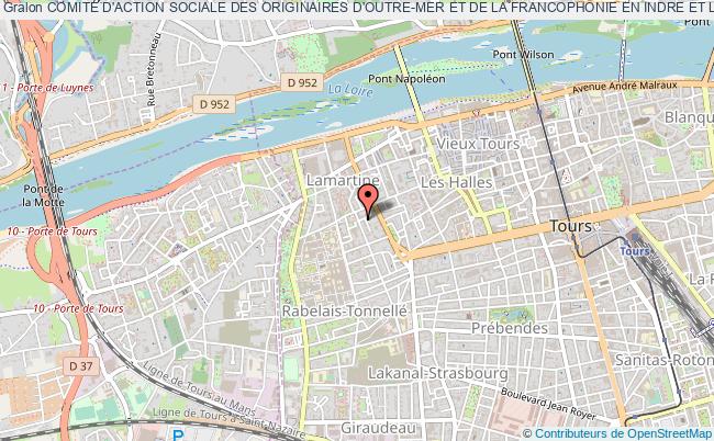 plan association Comite D'action Sociale Des Originaires D'outre-mer Et De La Francophonie En Indre Et Loire (casomil) Tours