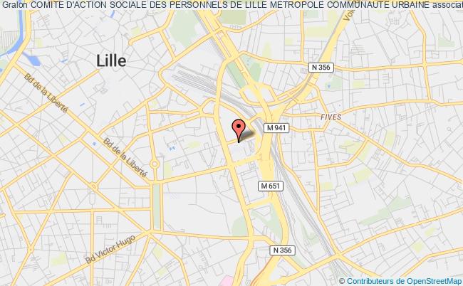 plan association Comite D'action Sociale Des Personnels De Lille Metropole Communaute Urbaine Lille