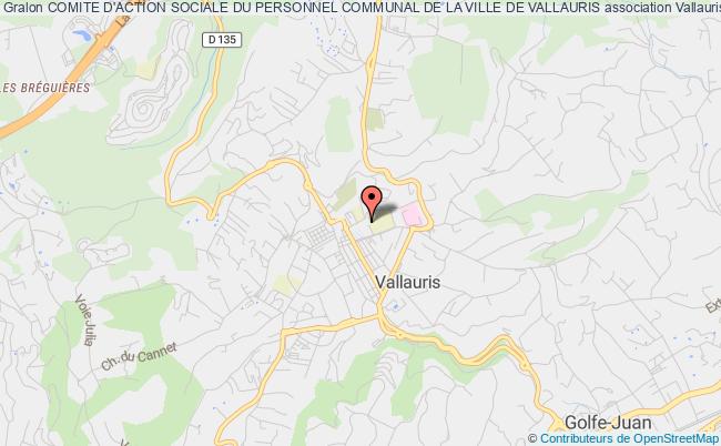 plan association Comite D'action Sociale Du Personnel Communal De La Ville De Vallauris Vallauris
