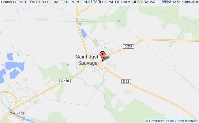 plan association Comite D'action Sociale Du Personnel Municipal De Saint-just-sauvage Saint-Just-Sauvage