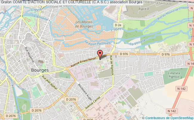 plan association Comite D'action Sociale Et Culturelle (c.a.s.c.) Bourges