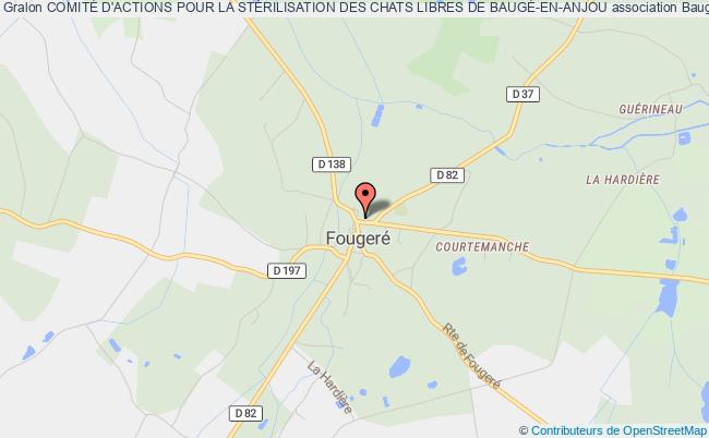 plan association ComitÉ D'actions Pour La StÉrilisation Des Chats Libres De BaugÉ-en-anjou Baugé-en-Anjou