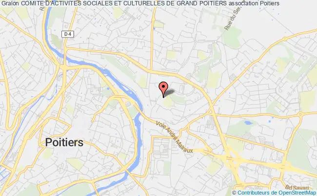 plan association Comite D'activites Sociales Et Culturelles De Grand Poitiers Poitiers