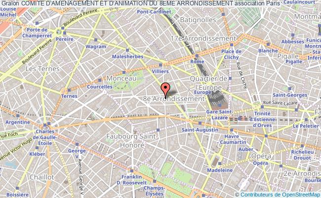 plan association Comite D'amenagement Et D'animation Du 8eme Arrondissement Paris